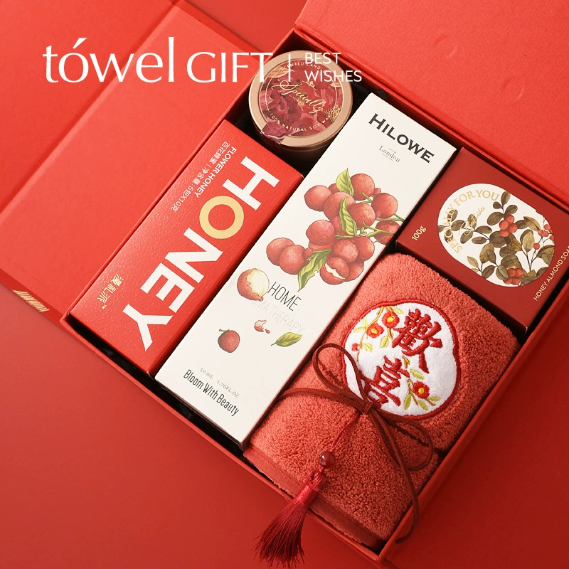 Сувенирное полотенце с изображением медведя, полотенце-сувенир на свадьбу, презент, бизнес-мероприятие, маленький подарок