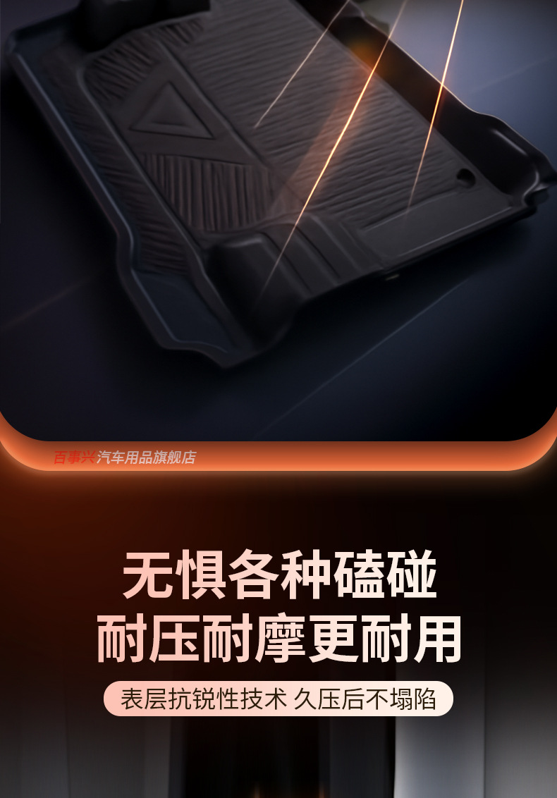 JMC E-Fushun TPE floor mats, trunk mat, full-coverage cabin mat, front row driver's seat, thickened and wear-resistant, for new energy vehicles