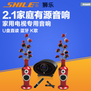 Lion vase No. 6 2.1 audio suit Subwoofer wireless microphone amplifier combination vase art speaker