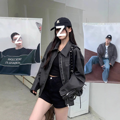 川西旅游秋美式咖色皮衣外套夹克2025春秋新款老钱风女美拉德穿搭