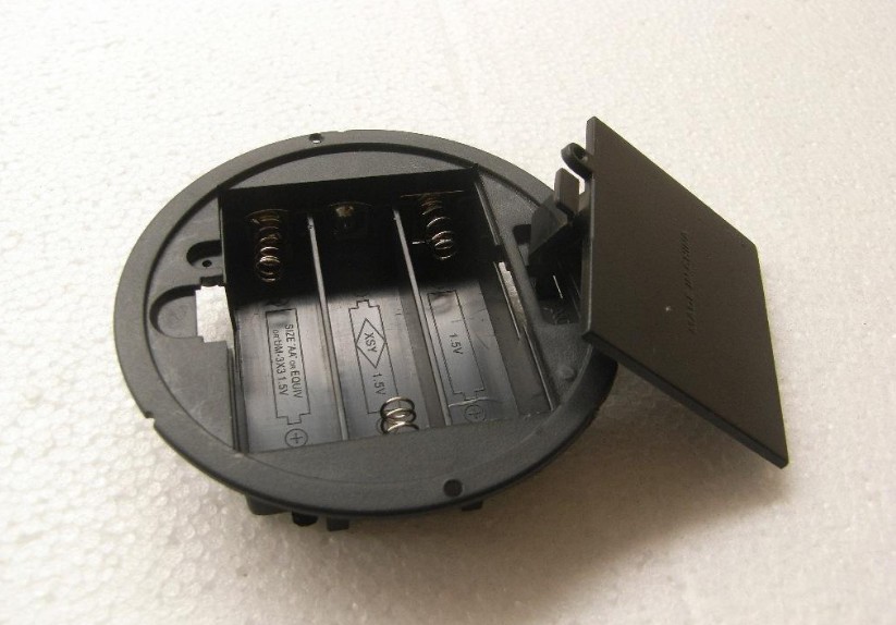 3节5号圆形底座电池盒