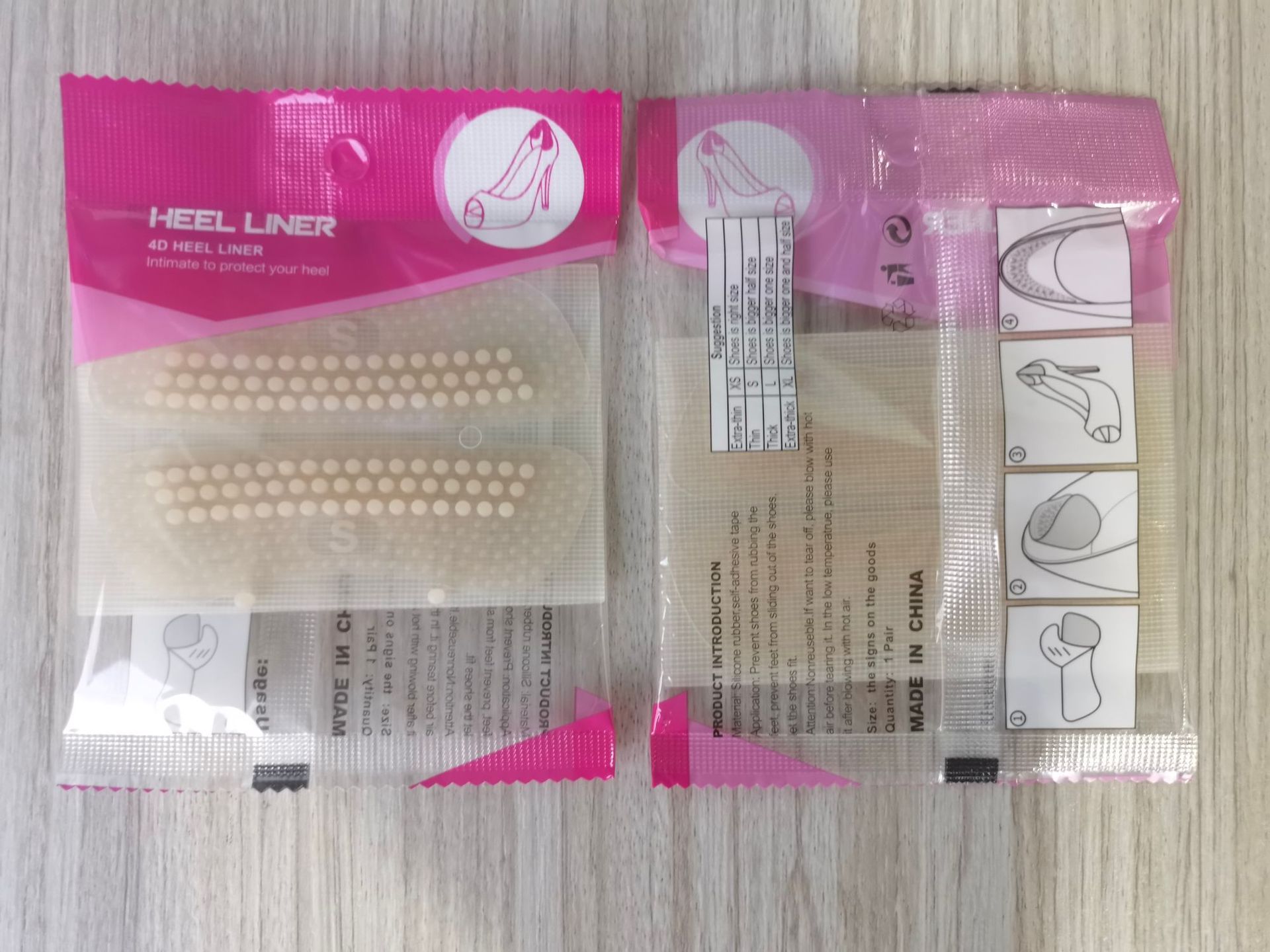 [Comercio electrónico transfronterizo] pie invisible anti-desgaste anti-caída talón 4D talón alto fijador de calzado medio tamaño almohadilla de ajuste