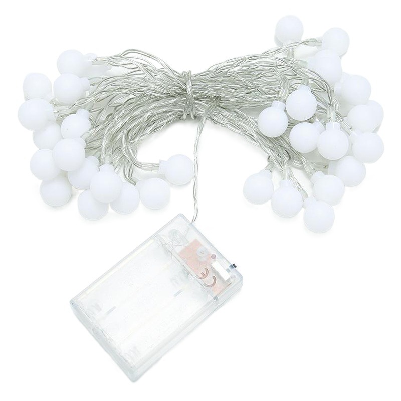Luces LED redondas, luces de cadena con forma de estrella, luces de hadas para acampar al aire libre, puestos de mercado nocturnos, tiras de luces navideñas. image 1