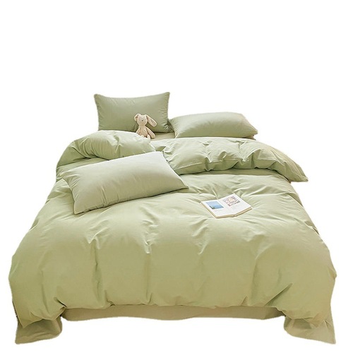 2024 new type A cotton brushed simple solid color single quilt cover dormitory bed sheet quilt cover brushed quilt cover