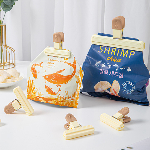 Snack sealing clip sealing clip kitchen food moisture-proof clip household tea sealing clip plastic bag preservation clip