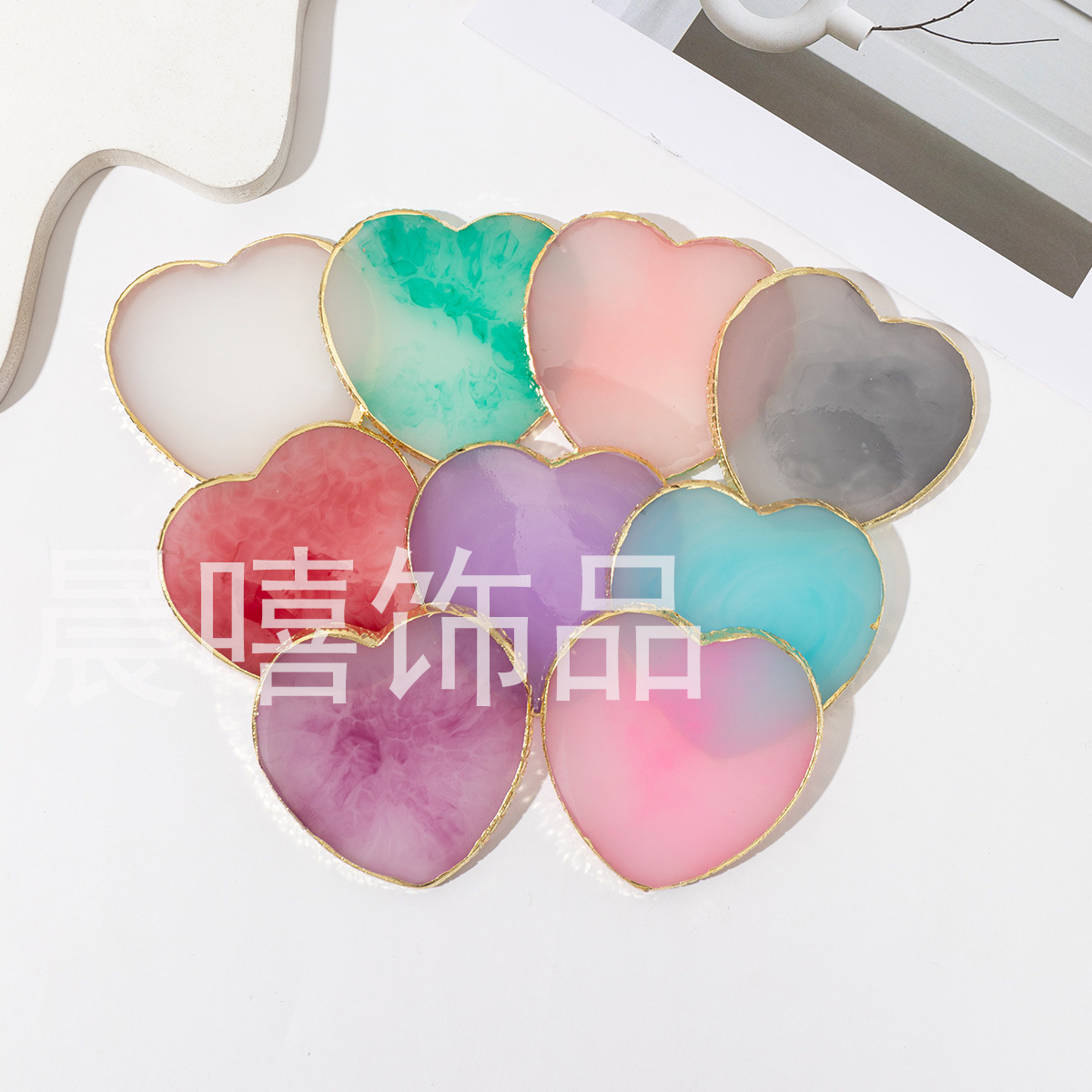 Herramientas de uñas transfronterizas paleta de uñas paleta de resina herramientas de tablero de exhibición de uñas de cristal paleta de uñas