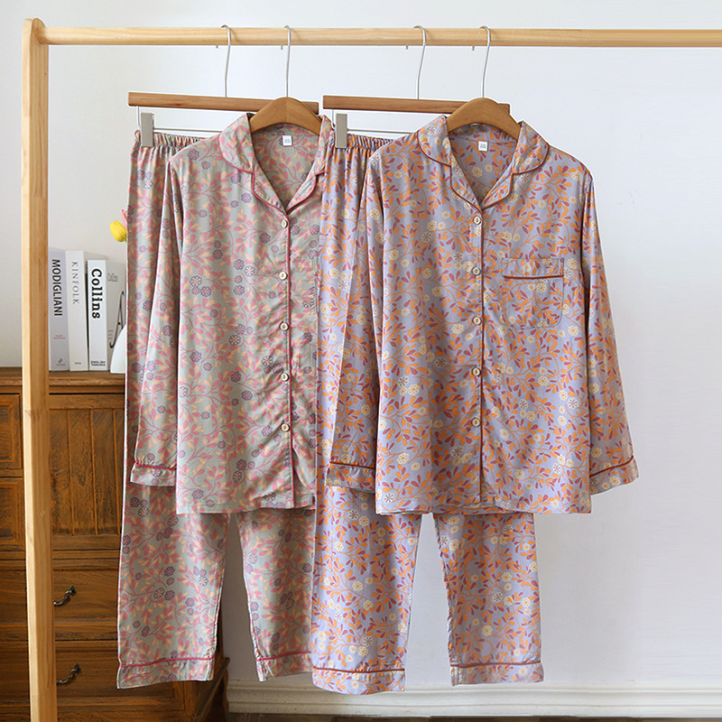 2 Pieces Set Quantity Home Occasion Home Women's Casual Printing Rayon Printing Pants Sets Pajama Sets
