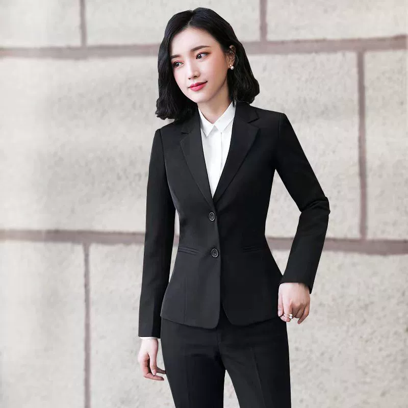 Autumn classic suit, vest, set for work, 4 piece set, plus size