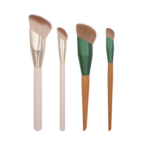 Fingertip seamless foundation brush, diamond-shaped concealer makeup brush, oblique round head, soft hair, new beauty tool, Cangzhou divine finger brush