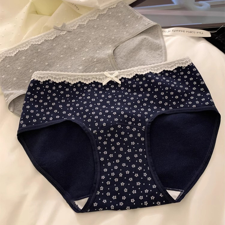 全裤10A抑菌女士纯棉内裤中腰包臀不夹臀短裤少女甜美短裤全棉裆|undefined