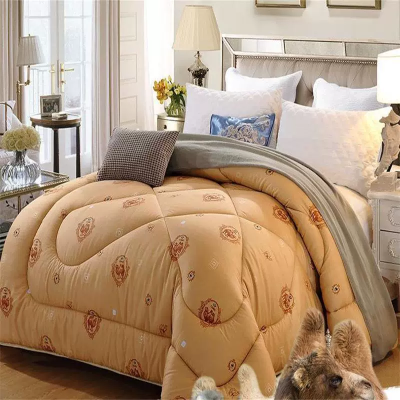 石墨烯实验驼绒被活动会销礼品被子加厚保暖秋冬驼毛被批发冬被