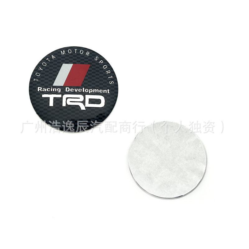 适用丰田轮毂盖贴标56MM 60mm 65MM改装轮胎中心标志贴TRD WRC GR|undefined
