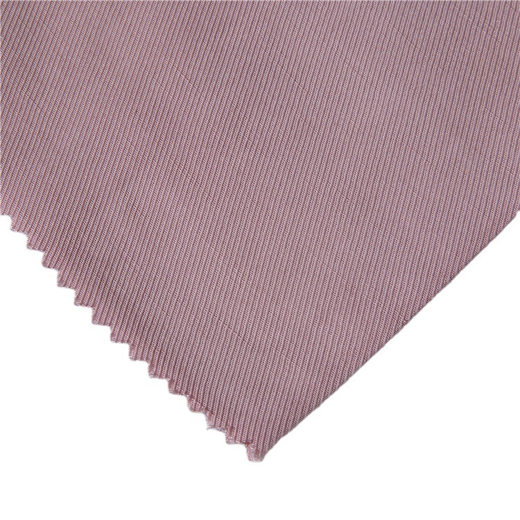 Color superior prenda suave tela tejida duradera doble cara tela de twill transpirable lienzo cruzado