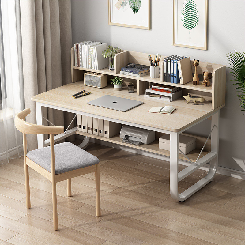 Escritorio de computadora con escritorio de estantería Escritorio de estudio en casa del estudiante escritorio simple escritorio Banco DE TRABAJO