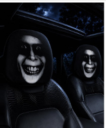 Amazon's best-selling portrait-printed car headrest cover, universal neck pillow cover for the car, can be customized with labels and shipped according to your design