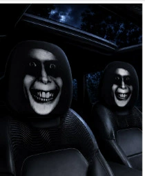 Amazon's best-selling portrait-printed car headrest cover, Other Automotive Interior Supplies - dark-circles-under-eyes-face-double-sided-print-2-pack