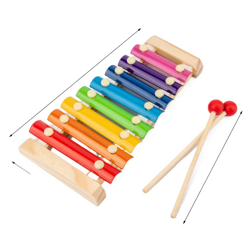 Cpc Olf детский восьмицветный ручный стук на пианино 1-3 года Радуга Башня