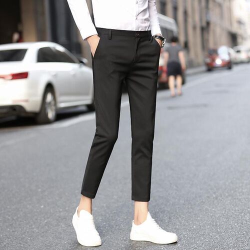 Autumn and Spring Men's Casual 9-inch Pants Men's Suit Pants 9-inch Pants Men's Slim Fit Suit Pants Small Foot Business Suit