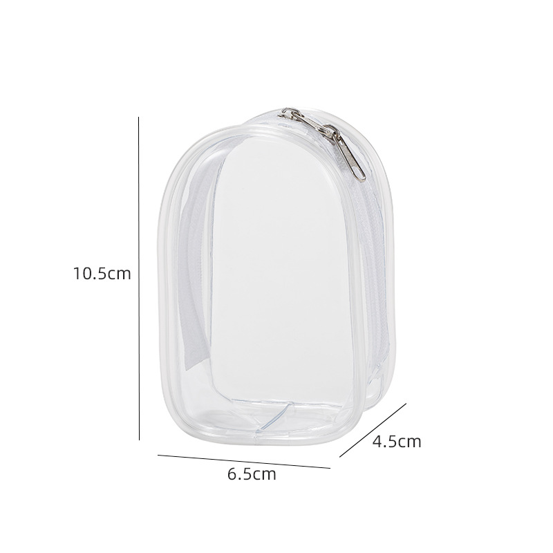 Thickened—small size [10.5cm] square compartment—naked bag [transparent]