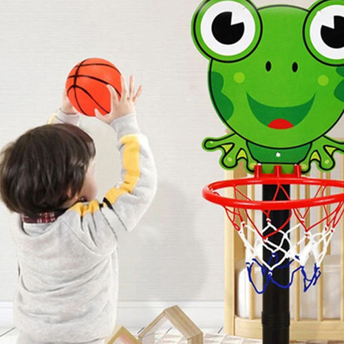 Mini basketball 10CM inflatable PVC hand-caught elastic ball kindergarten baby indoor and outdoor interactive toy ball