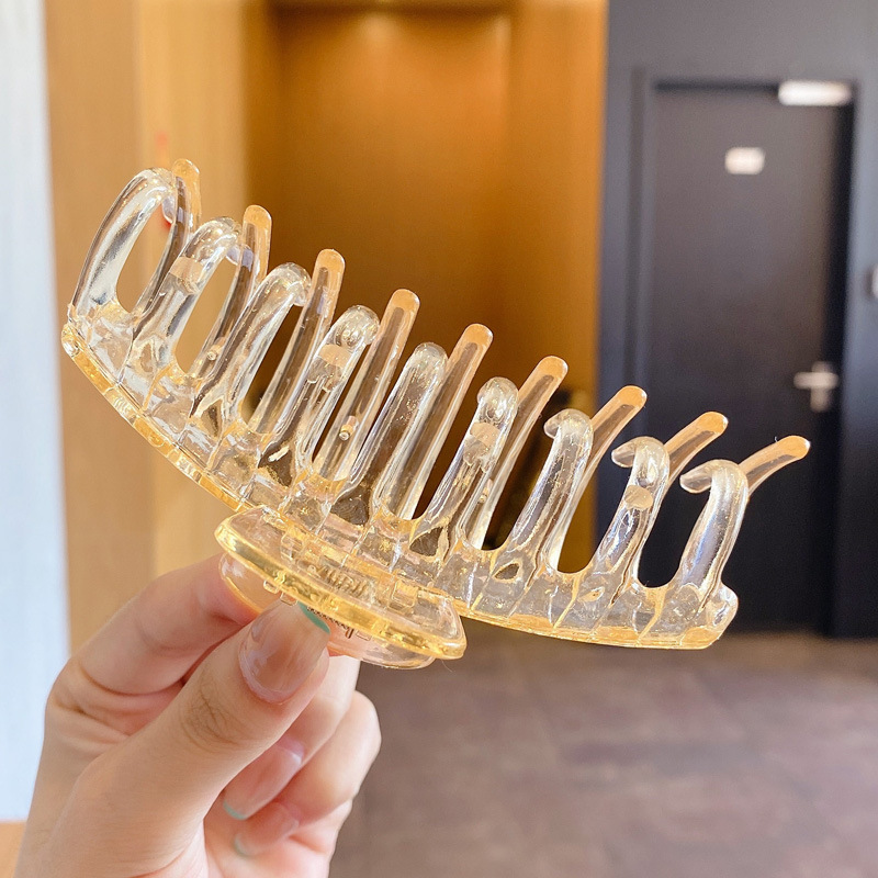 Pinza de agarre simple y versátil de temperamento, clip de tiburón grande, horquilla, pinza para el cabello de alta calidad para mujer, clip para el cabello en la parte posterior de la cabeza, accesorios para el cabello al por mayor