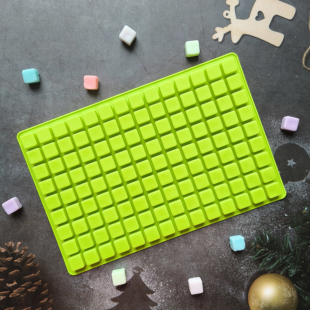 126 cuadrados de hielo 409 molde de silicona de chocolate molde de hielo DIY galletas pudín molde de horneado