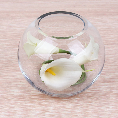 Glass spherical thickened transparent fish tank modern simple living room restaurant decoration home TV cabinet ornaments wholesale