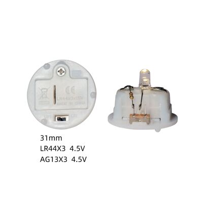 31mm开关两档电池盒 AG13X3  4.5V电池盒 圣诞装饰电池盒|ms