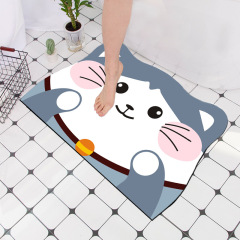 卡通造型硅藻泥地墊浴室防滑地毯衛生間吸水地墊軟硅藻泥地毯