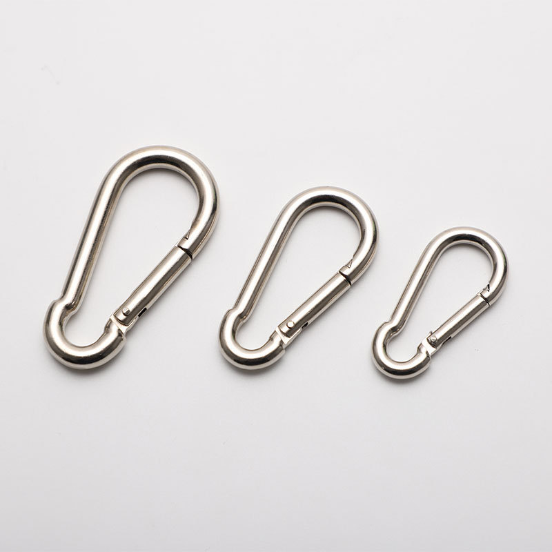 5mm-7mmニッケルメッキ登山バックルチェーン接続バックル表面光清潔安全バックル|undefined