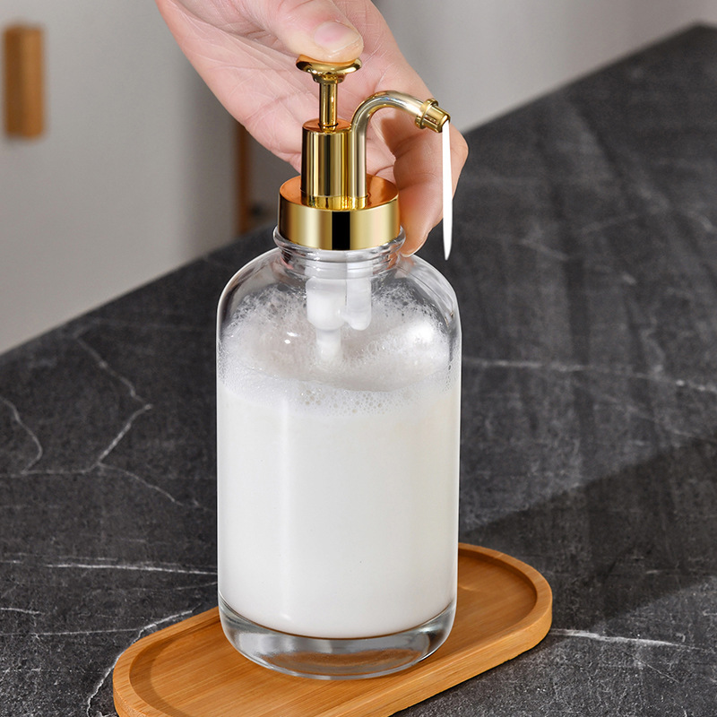 Amazon Nordic 500ml insins loción de prensa de viento hotel desinfectante de manos botellas de vidrio caseras