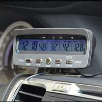 Автомобильные часы термометр Вольтметр Автомобильный датчик температуры внутри и снаружи электронные часы светящийся вольтметр 7045 В расходные материалы