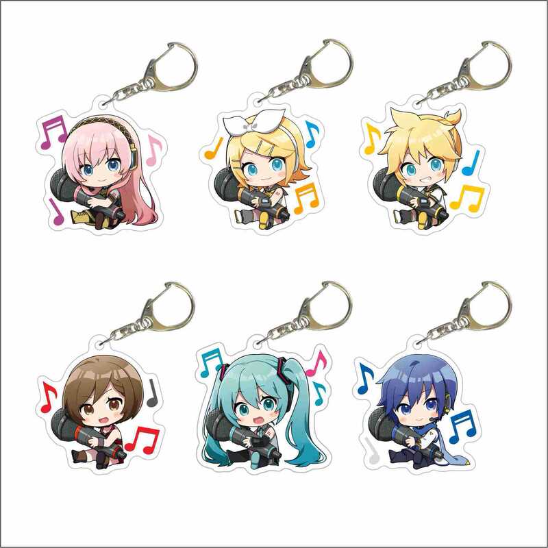 Hatsune Miku keychain acrylic anime decoration mirror sound Bell patrol stream song mirror sound with two-dimensional pendant