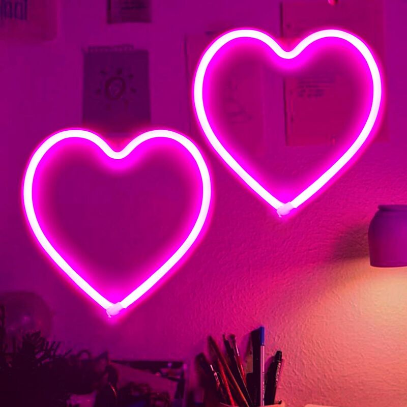 Led Neon Light Heart-Shaped Trendy Home Room Wall Decoration Ambiance Light Party Setup Direct Supply from Cross-Border Manufacturer Led Neon Light Heart-Shaped Trendy Home Room Wall Decoration Ambiance Light Party Setup Direct Supply from Cross-Border Manufacturer