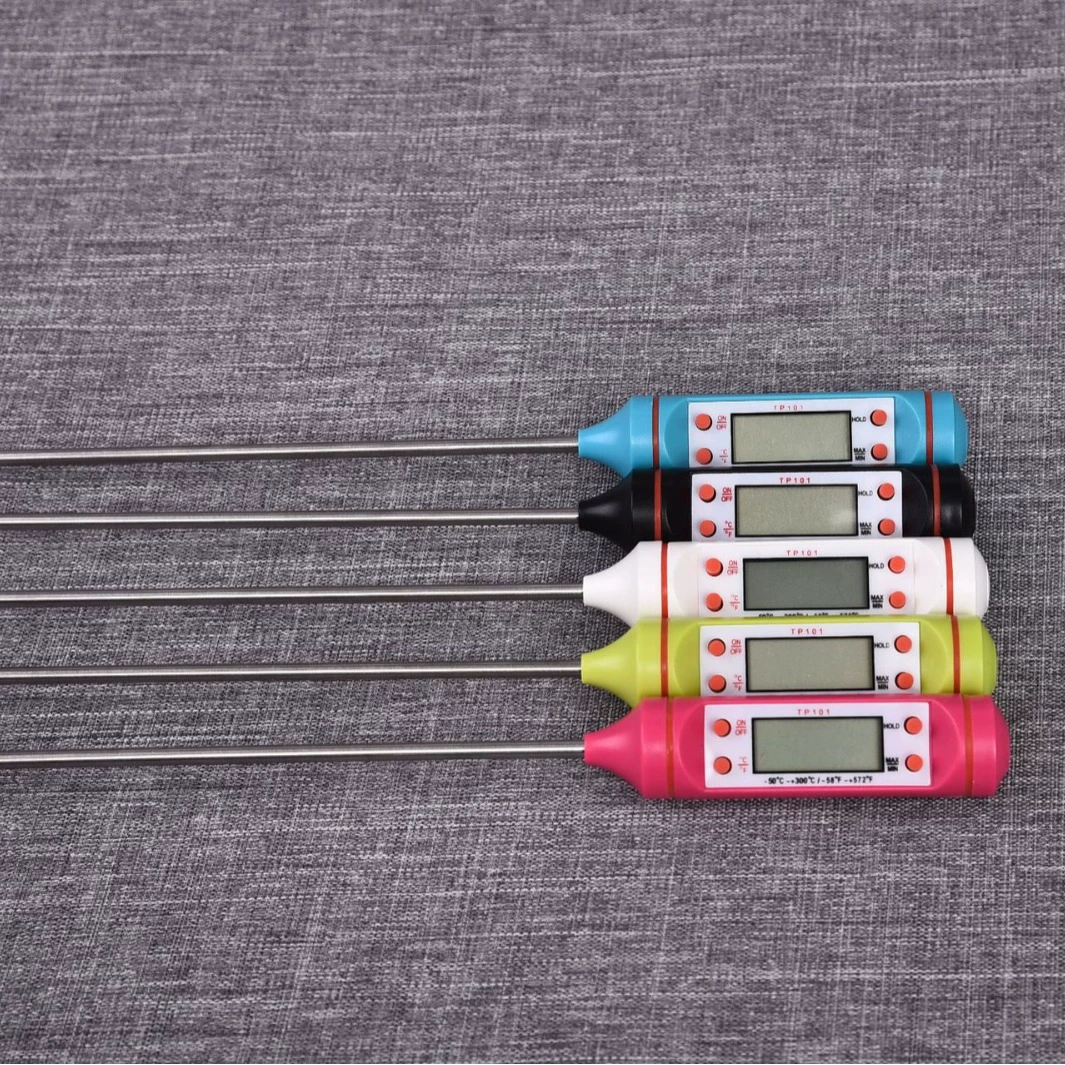 Цифровой термометр TP101, электронный щуп-ручка для измерения температуры на барбекю, термопара для оптовой продажи продуктов питания