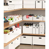 Storage box for documents, food play, toy, capacious square bookshelf