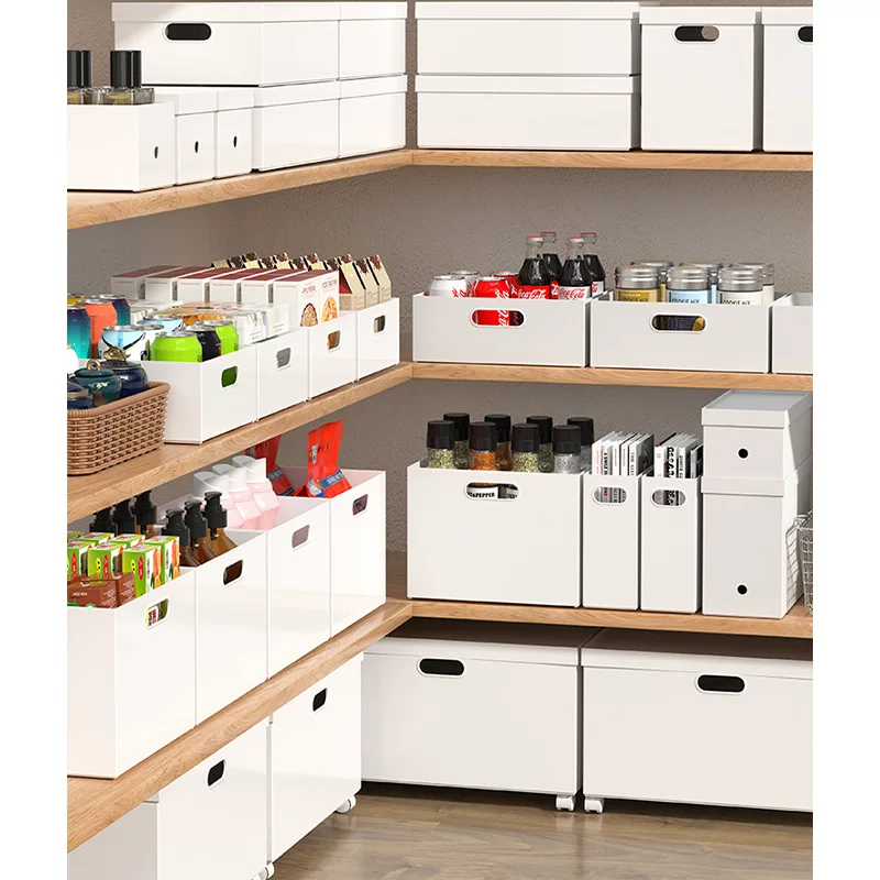Storage box for documents, food play, toy, capacious square bookshelf