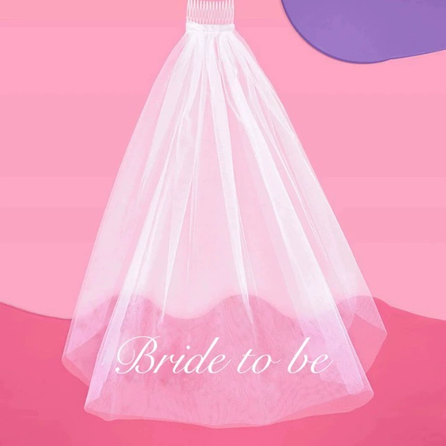 Европейско-американская одиночная вечеринка кружев BRIDE-to-be для вечеринки, гребни большого размера