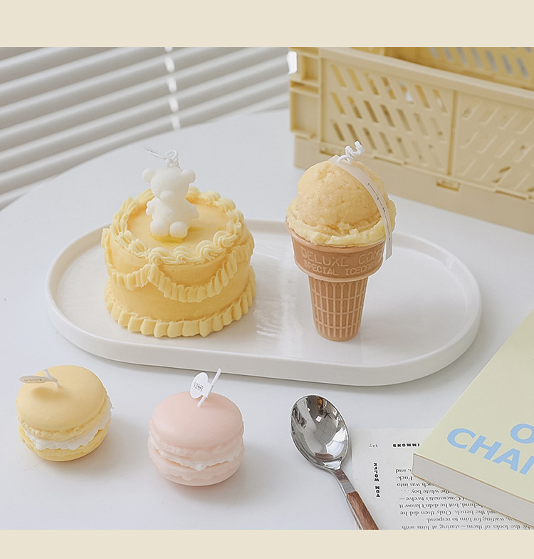 Simple Style Ice Cream Wax Candle display picture 4