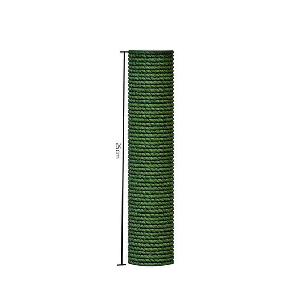 Green 25cm sisal pillar