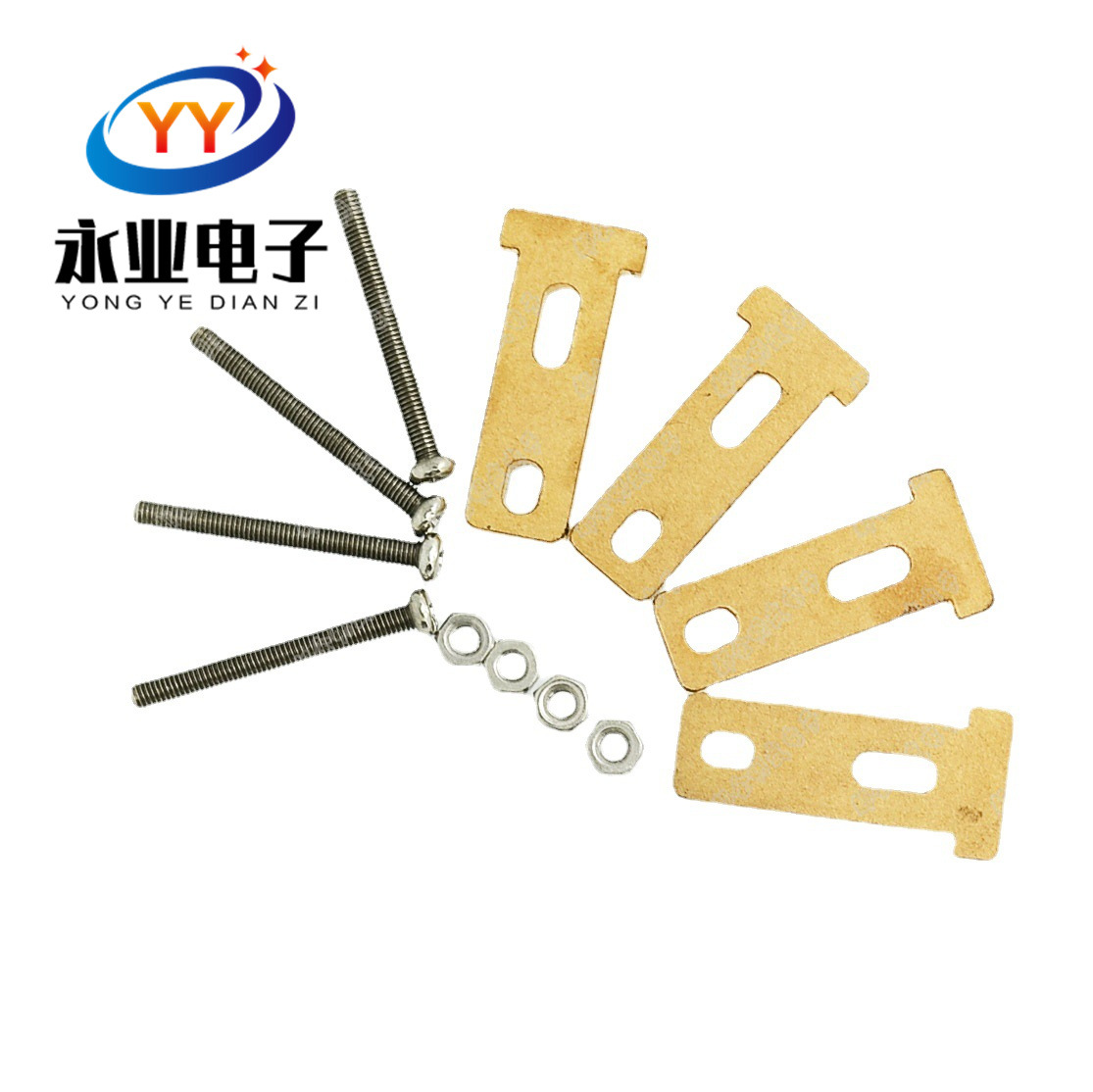 TT减速电机固定支架T型头配M3*30螺丝螺母智能小车底盘亚克力底板