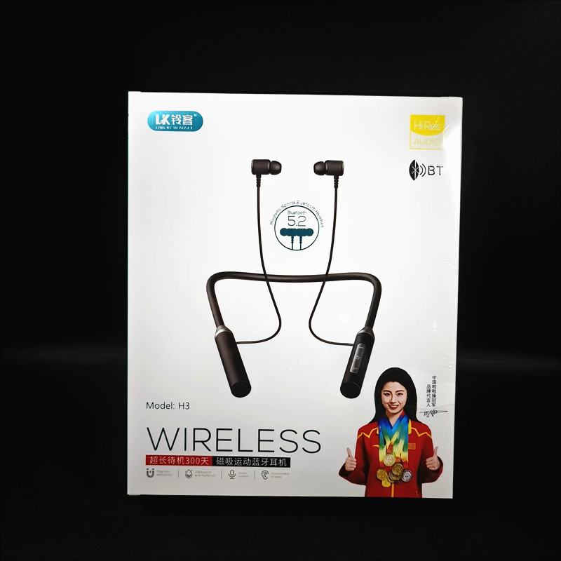 In-Ear Wireless Sports Bluetooth headset neck hanging sports binaural in-ear neck hanging Bluetooth long standby battery life