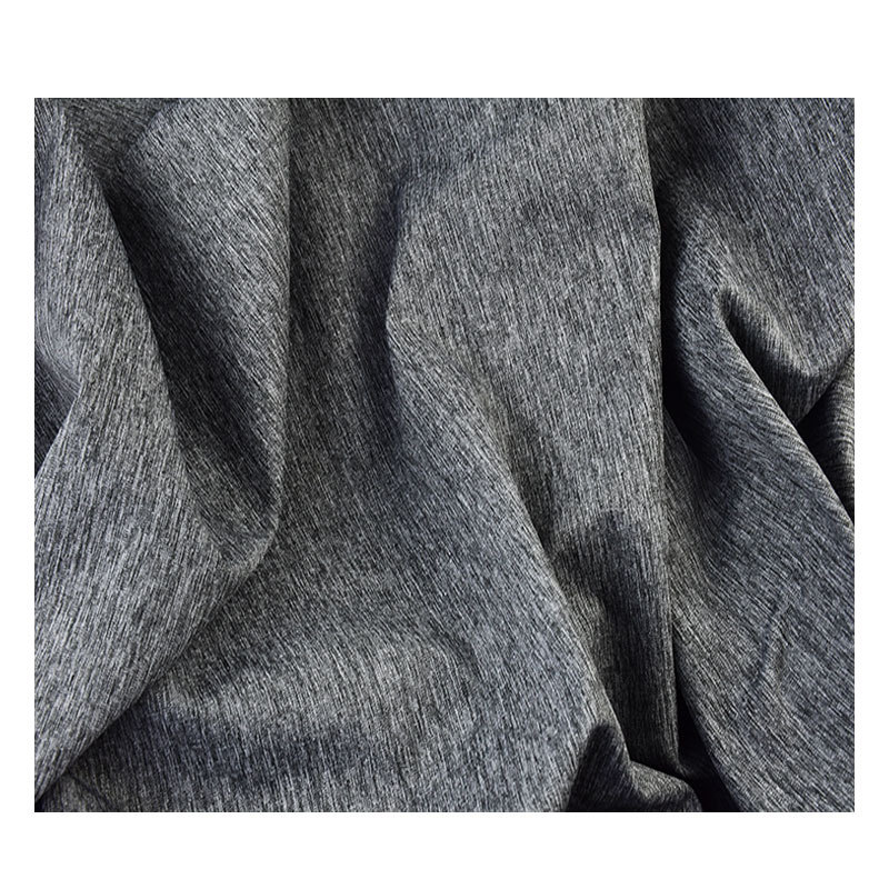 涤纶四面弹麻灰布  155g 短裤沙滩裤速干裤涤纶弹力面料