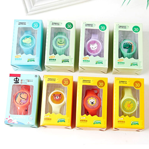 New cartoon luminous mosquito repellent bracelet flash children's mosquito repellent watch anti-mosquito outdoor baby portable mosquito repellent buckle