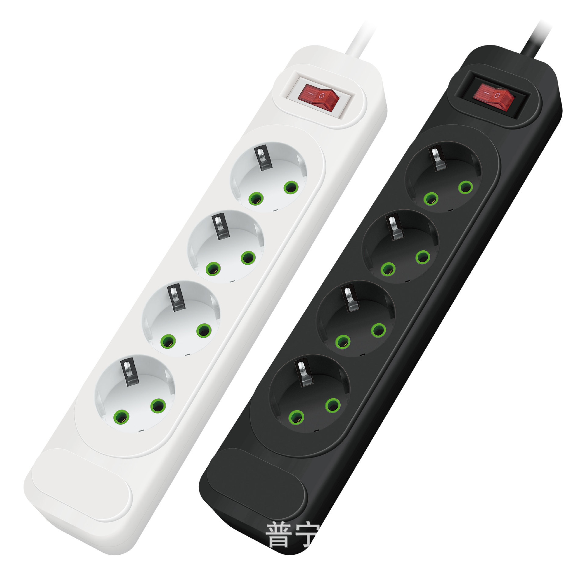 EURO estándar europeo jack socket comercio exterior exportación blanco negro color caja parche junta