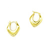 Copper trend golden advanced earrings, European style, 750 sample gold, high-quality style, light luxury style