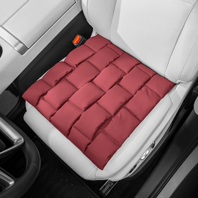 Direct Sales from the Manufacturer, Four Seasons Pad - front-seat-cushion-1-piece-pack-volcano-red-anti-fouling-leather-bubble-cushion