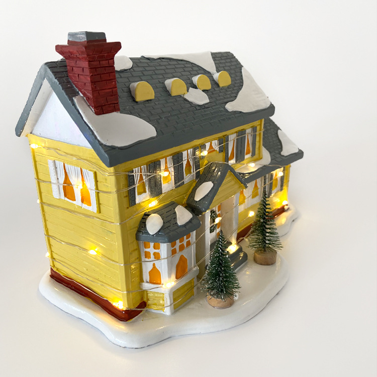 150g Weight Ornaments Home Textiles & Decor Type 1 Piece Quantity Daily Occasion Resin Material Christmas Festival House Pattern Fashion Style Christmas Fashion House Resin Daily Decorations Table Decoration 7