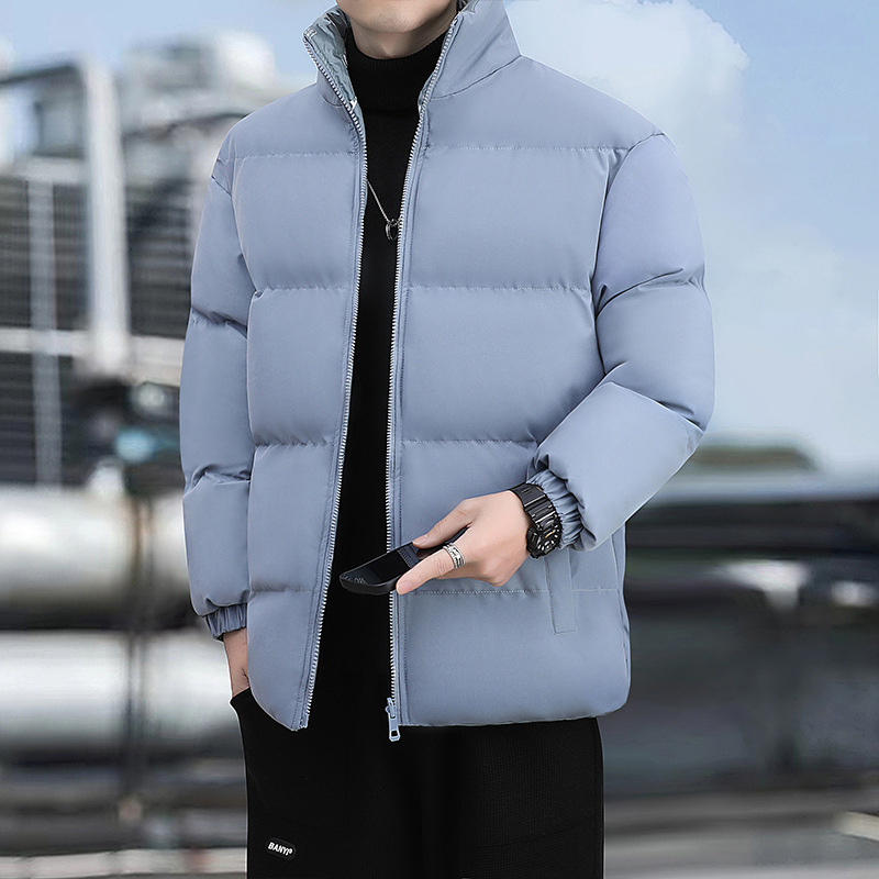 2024 nuevo impulso de doble cara de ropa de algodón chaqueta de hombre gruesa ropa de algodón cálida suelta collar versátil para resistir el frío