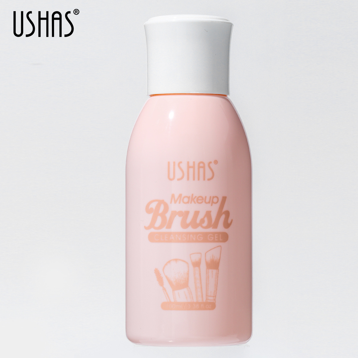USHAS nueva loción de cepillo de maquillaje líquido de limpieza de polvo agente de limpieza de cepillo de belleza líquido de limpieza